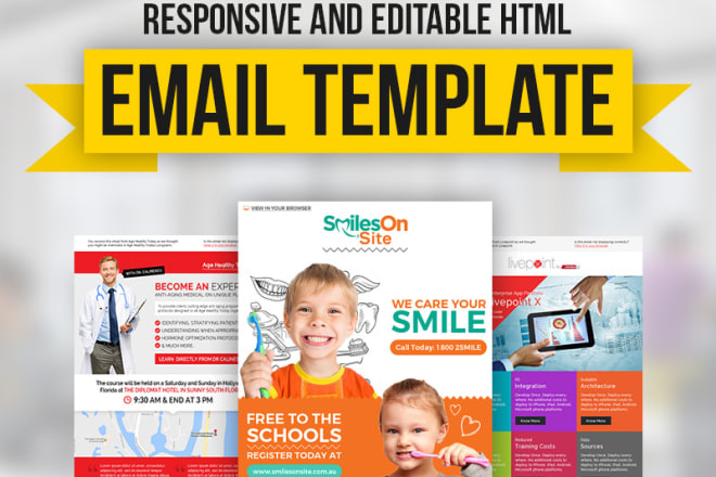 I will create a responsive email and newsletter using mjml