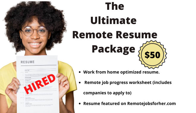 I will create a resume that will land you a work from home job