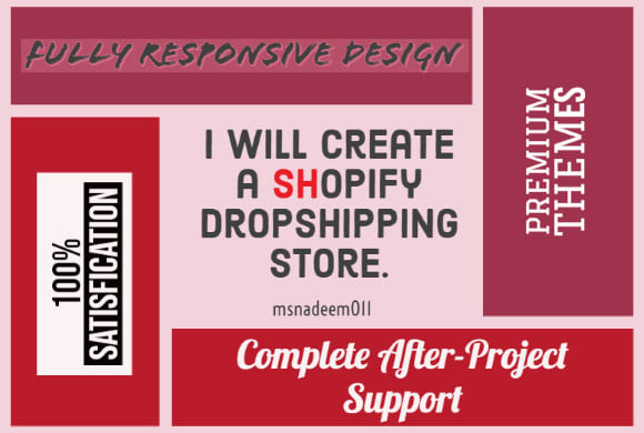 I will create a shopify dropshipping store