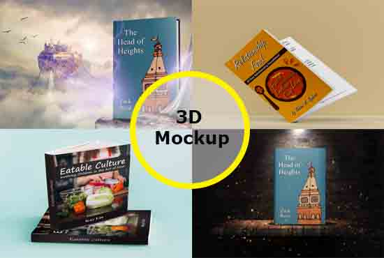 I will create a stunning 3d mockups for ebook