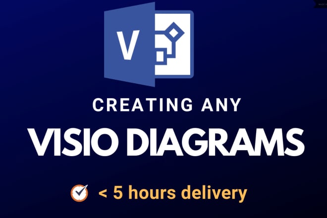 I will create and design your diagrams in visio