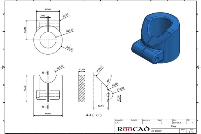 I will create any 3d part for 3d printer