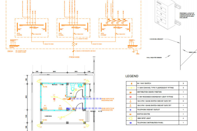 I will create autocad drawing from sketch or draft