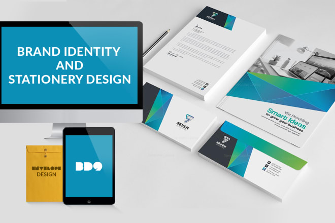 I will create brand identity pack and stationery design