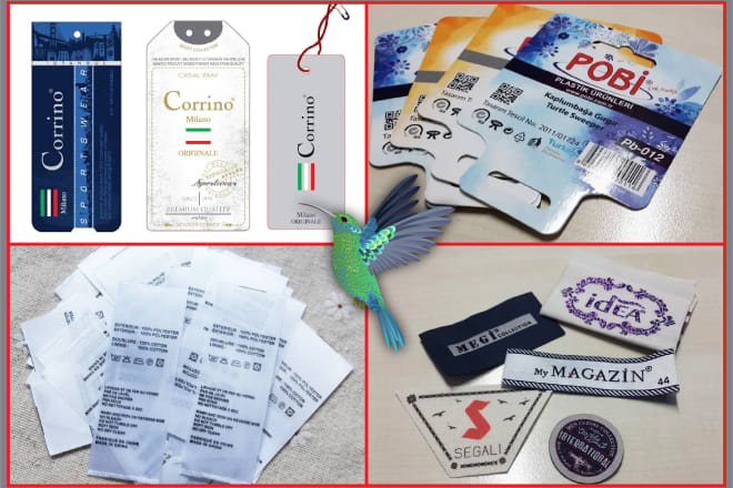 I will create clothing label, swing ticket, hang tag and price tag
