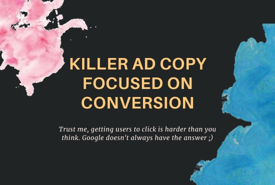I will create copy and cta focused on conversion