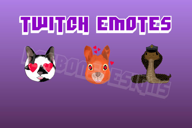 I will create cute realistic twitch emotes and sub badges