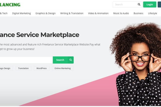 I will create freelancing marketplace website like fiver