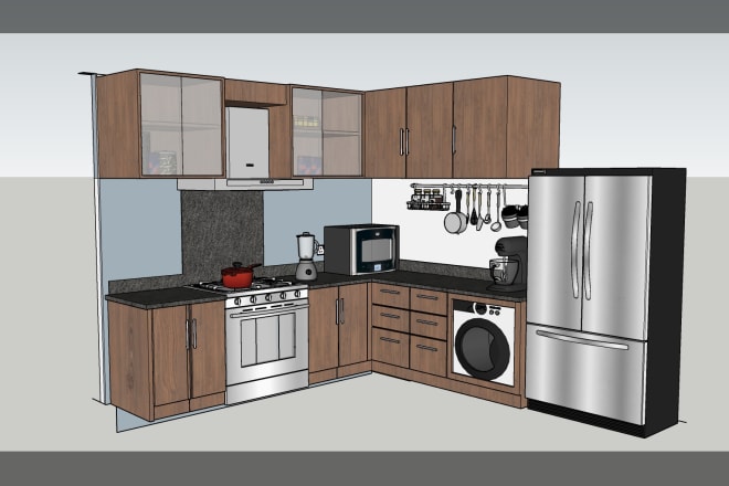 I will create google sketchup 3d models according to your specs
