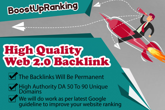 I will create high authority contextual web 2 0 backlinks