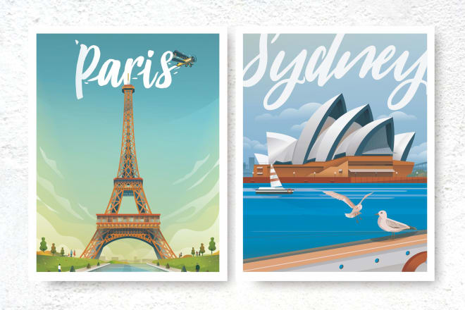 I will create high quality travel poster and illustration
