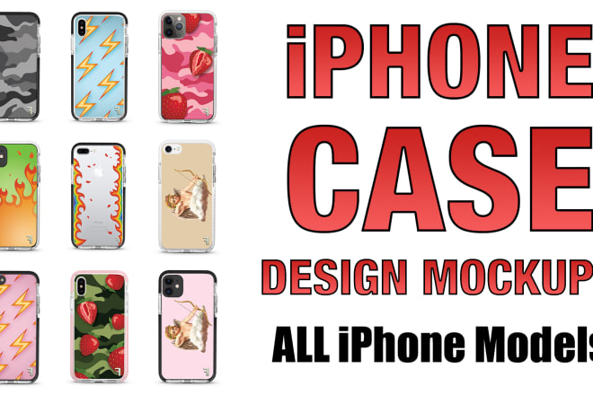 I will create iphone case design mockups