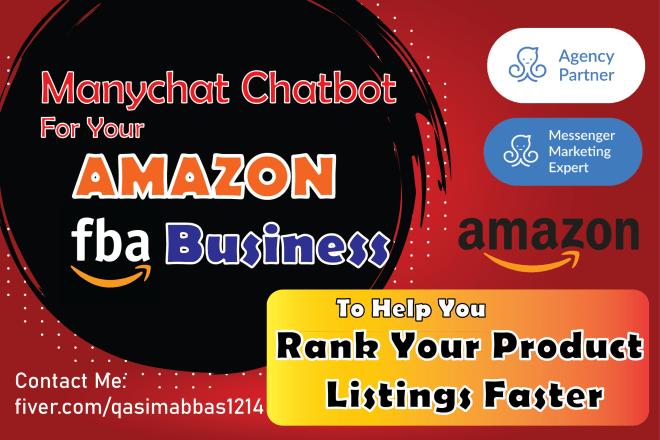 I will create manychat bot for your amazon fba launch