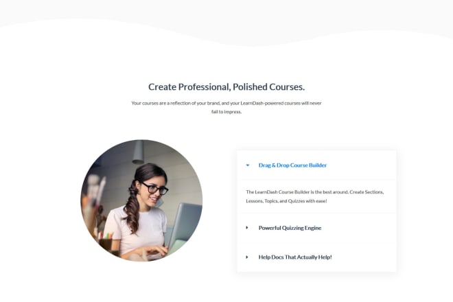 I will create online courses website