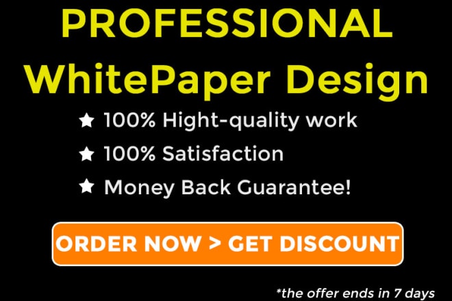 I will create PDF white paper design