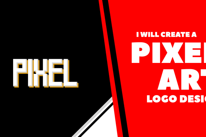 I will create pixel art logo design