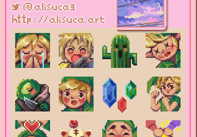 I will create pixel art twitch emotes that are ridiculously cute