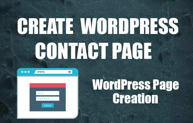 I will create professional wordpress contact page with contact form