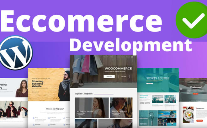 I will create responsive ecommerce website with wordpress