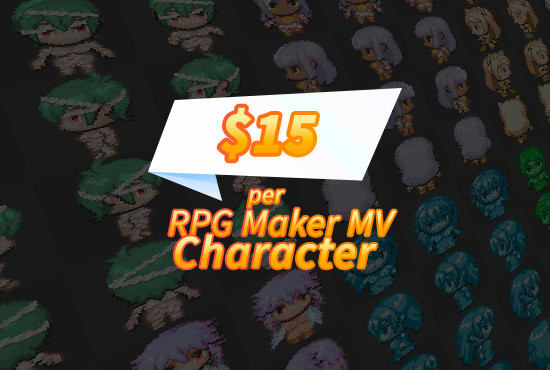 I will create rpg maker characters