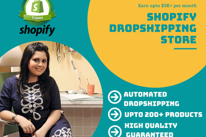 I will create shopify dropshipping store with products