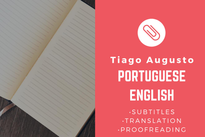 I will create subtitles in english or portuguese