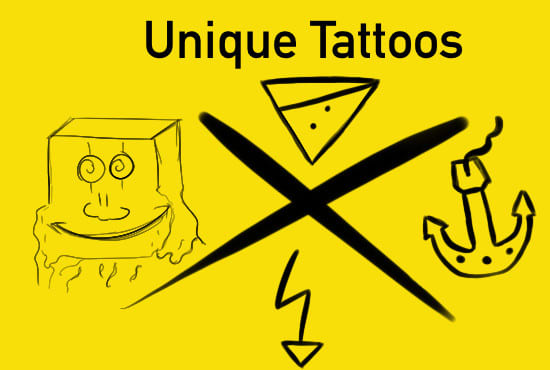 I will create unique art tattoo designs for you