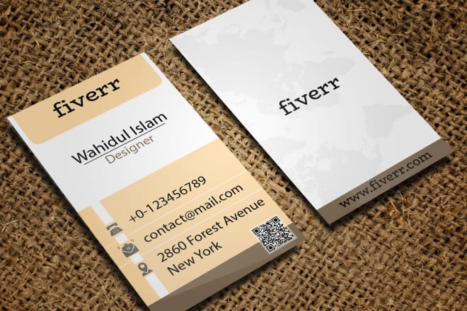 I will create vertical business cards
