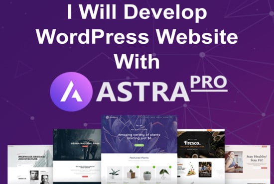 I will create wordpress website with astra pro agency bundle
