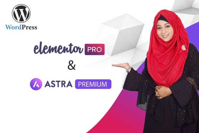 I will create wordpress website with elementor pro and astra pro