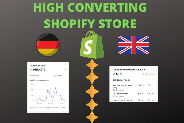 I will create your german or english high converting shopify store