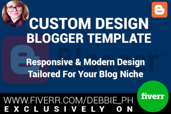 I will custom design your blogger blog template