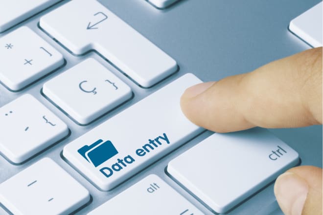 I will data entry and data mining