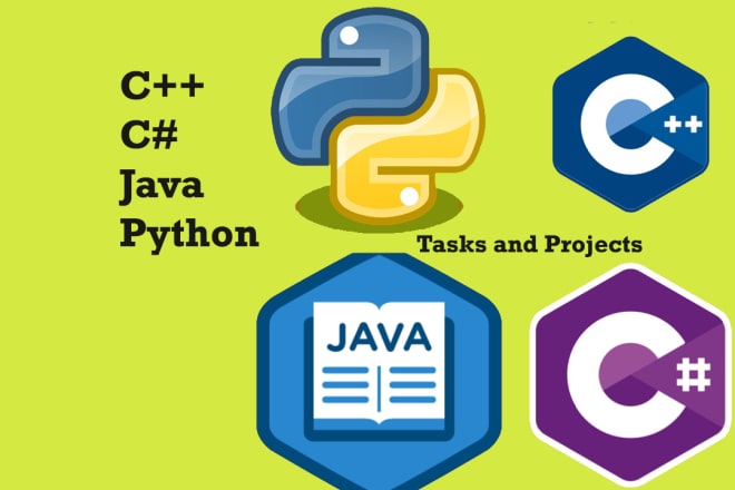 I will debug or do cpp, c sharp, java and python projects