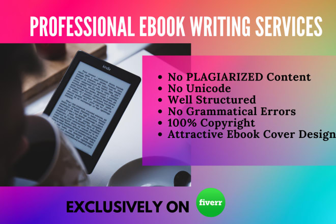 I will deliver best ebook writing services, ebook writer ghost writer