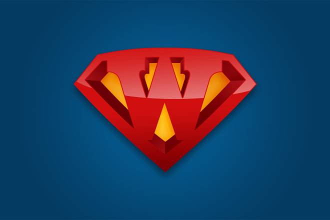 I will design 3d custom superhero superman logo
