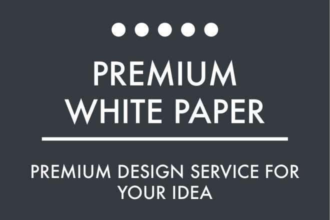 I will design a breathtaking design for your ico white paper