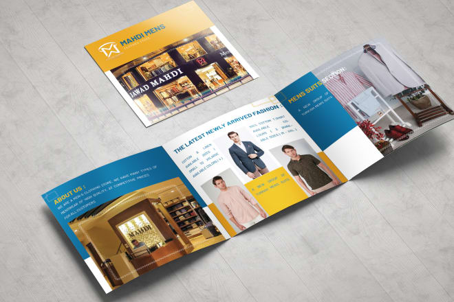 I will design a brochure for commercial companies and institutions in a distinct