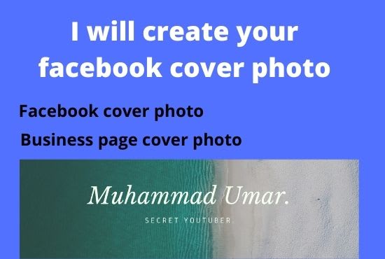 I will design a facebook cover photo banner or image