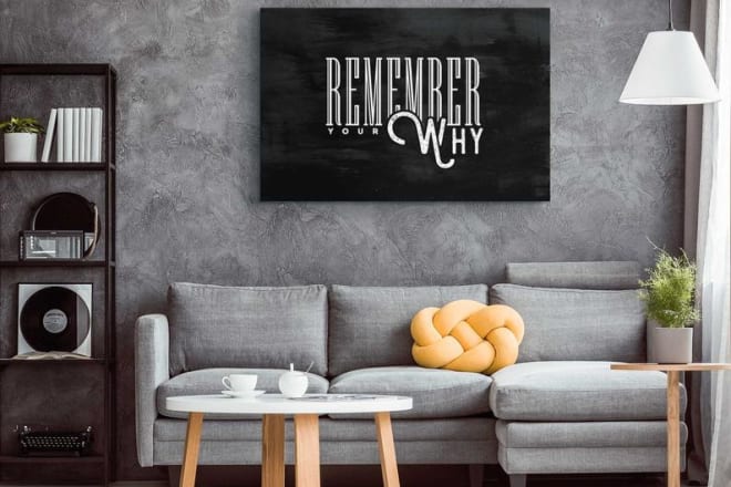 I will design a good mockup for your canvas art