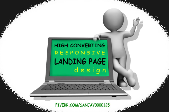 I will design a landing page for your website