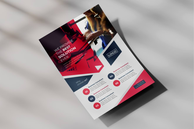 I will design a modern professional business flyer