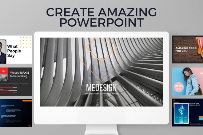 I will design a powerpoint template and powerpoint presentation