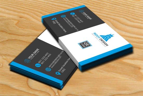 I will design a professional business card visiting card for you