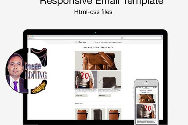 I will design a professional HTML email template or newsletter