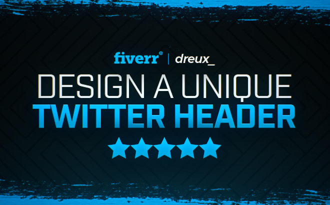 I will design a unique twitter header