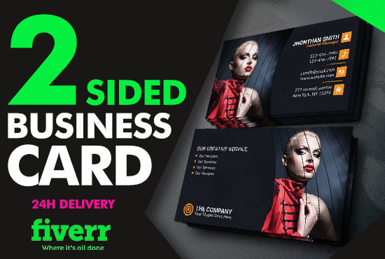 I will design amazing 2 sided business card