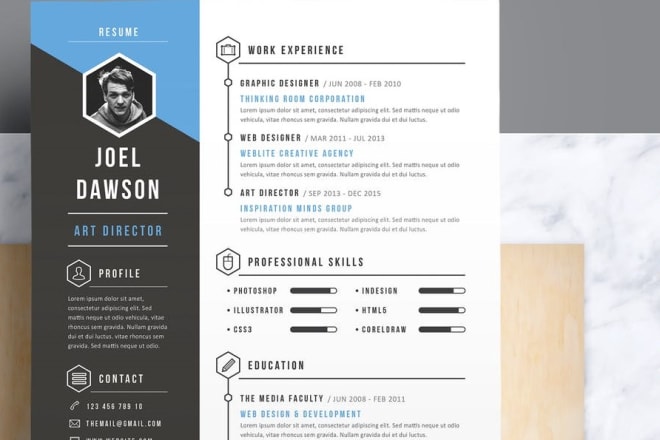 I will design an infographic resume, CV in 24 hrs