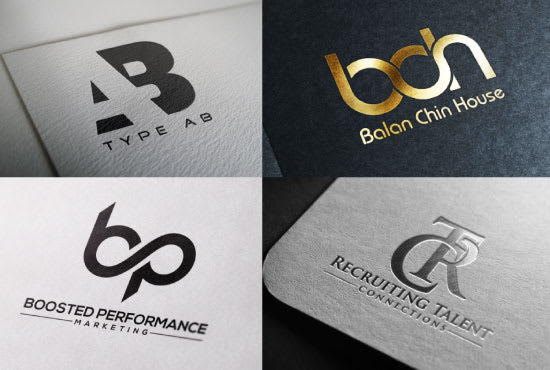 I will design awesome professional initial letters, monogram logo