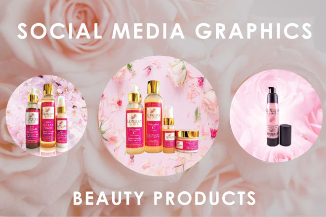 I will design beauty product related social media graphics